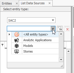 System and object type selection