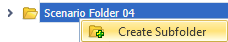 Create subfolder in the context menu of a Scenario folder