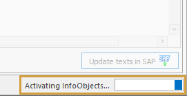 Progress bar in the bottom right corner