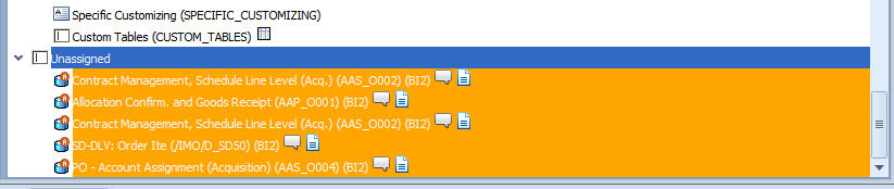 Unassigned ADSOs in their own Structure element in the scenario structure