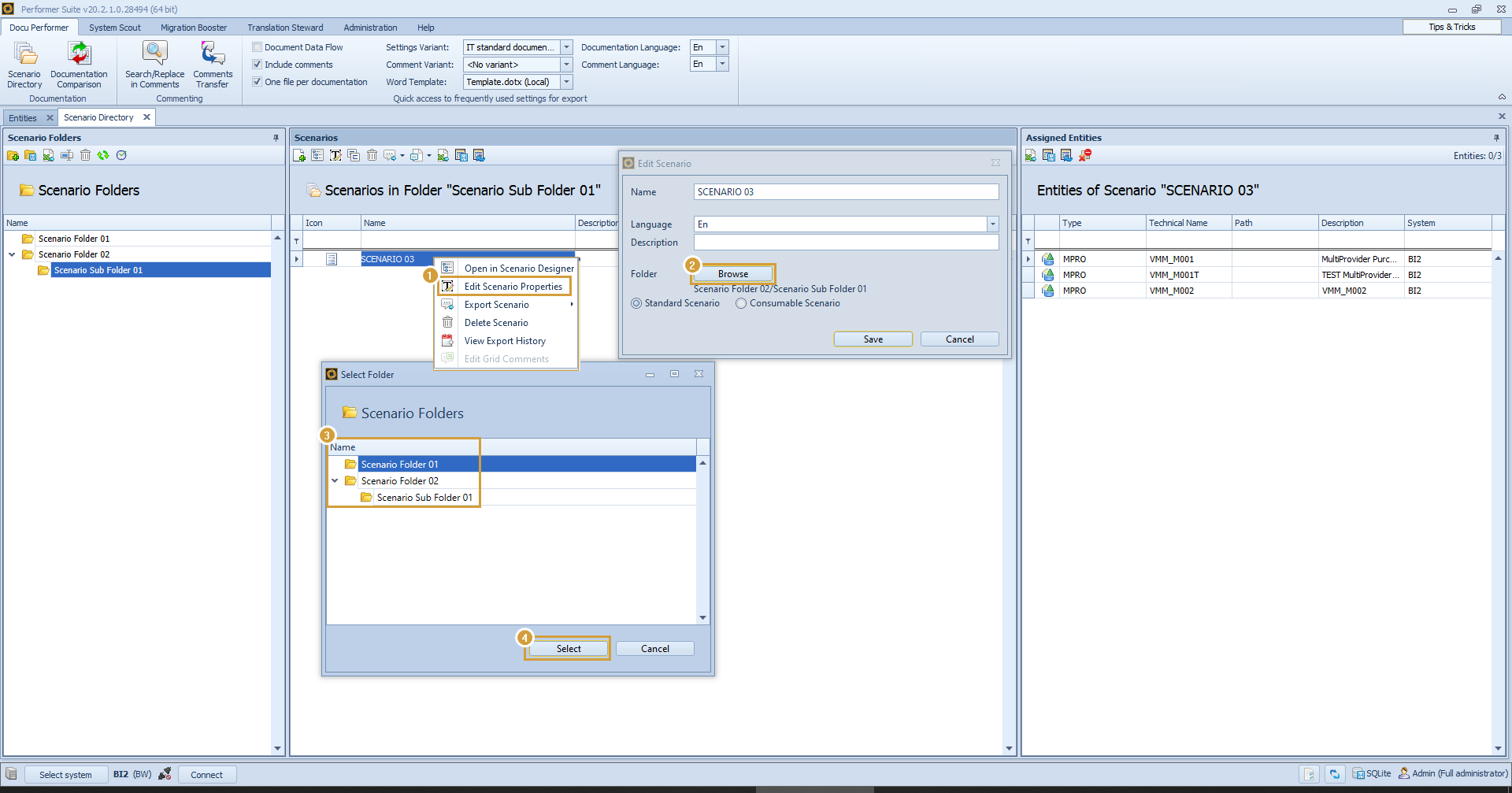 Scenario Moving Process between folders