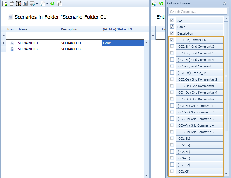 Grid comments in the Scenario Directory