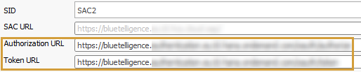 SAC Parameters in the Performer Suite