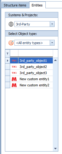 3rd Party objects in the object selection