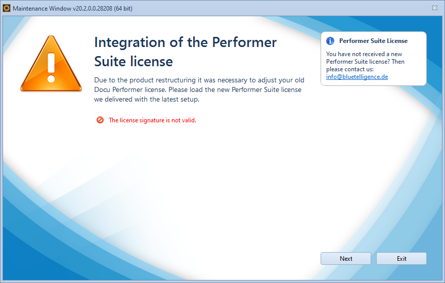Update to v20.2 needs a new Performer Suite license