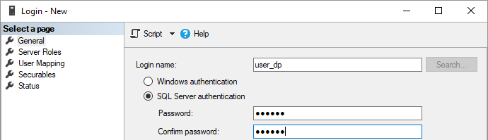 Selecting Login name and Password with SQL Server authentication