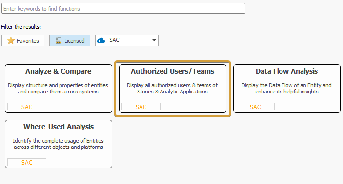 Authorized Users and teams in the system Scout search