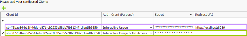 Client Parameters in the Performer Suite