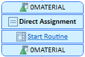 Mapping of the Rule Type Start Routine in the Data Flow