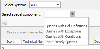 System and special component selection